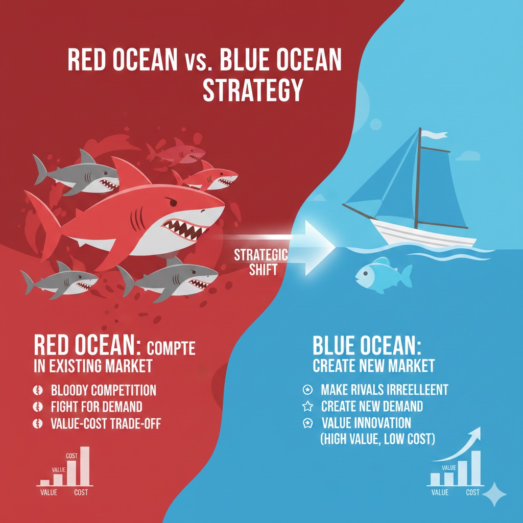 Blue Ocean vs Red Ocean Comparison