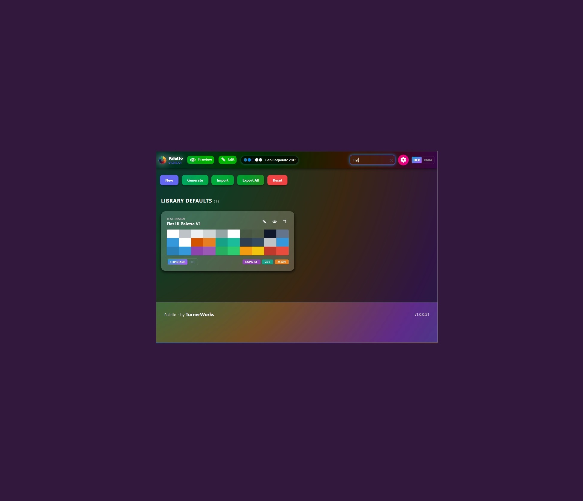 Paletto: Colour Swatch Designer